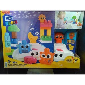 Mega Bloks Fisher-Price Rise & Snooze Night Light Learning Set 1+ Years
